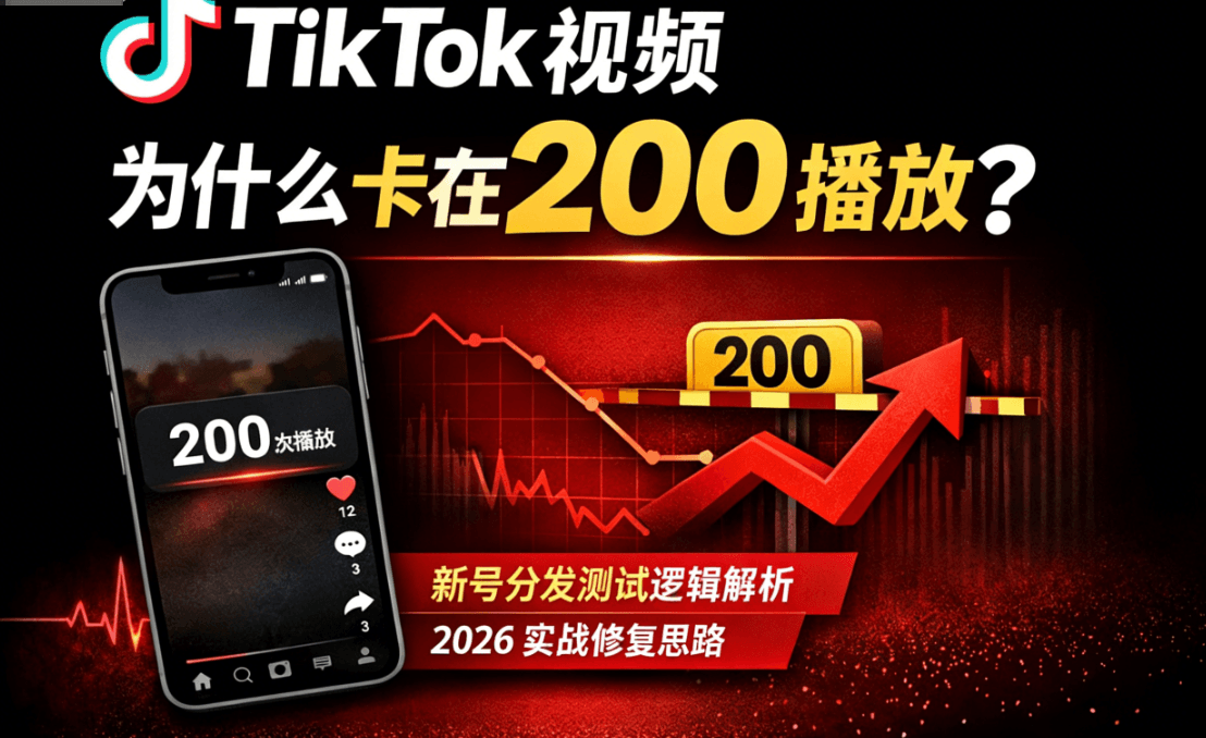 为什么 TikTok 视频总是卡在 200 播放?
